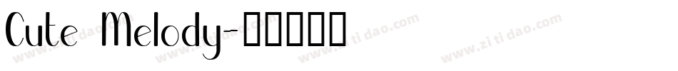 Cute Melody字体转换